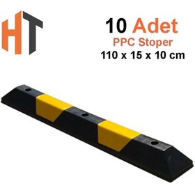 Resim Hayat Trafik Oto Park Araç Stoperi Seti PPC 110x15x10 cm-10 Adet 