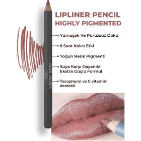 Resim Alix Avien Uzun Süre Kalıcı Dağılma Yapmayan Nemlendirici Dudak Kalemi Lipliner Pencil 20 Dusty Plum 