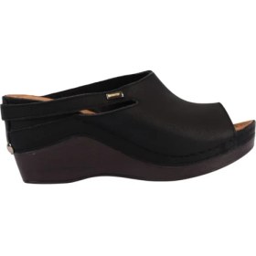 Resim Napa Shoes Ortopedik Konforlu Dolgu Topuk Ayarlanabilir Açık Burun Terlik NAPA-1001 