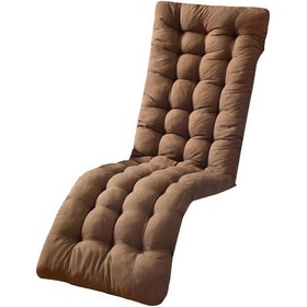 Resim Suntek Açık Veranda Için Şezlong Minderi Uzanmış Kahverengi 