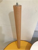 Resim damila Vernikli Ahşap Konik Zigon Sehpa Ayağı 45cm 