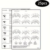 Resim 25 Kaş Uygulama Kartı Kaş Haritaları ve Kaş Uzatma Başlangıçları İçin Uygun, Başlangıçlar İçin Kıvır ve Çap Kılavuzları İçerir. 