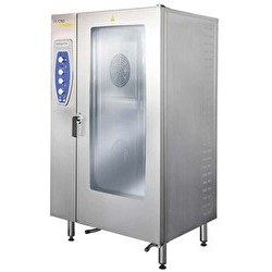 Resim Öztiryakiler Konveksiyonel Buharlı Fırın-Gazlı-20 GN 2/1-kit arabalı 