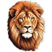 Resim J484 Araba Etiket Aslan Desen Su Geçirmez Vinil Çıkartması Araba Aksesuarları Dekor 12.5x17cm 