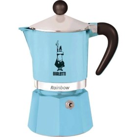 Resim Tekno Trust Plastik Moka Pot Rainbow 3 Cup Açık Mavi 
