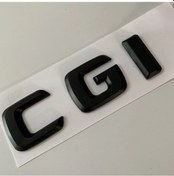 Resim Benz Cgı Piano Black Bagaj Yazısı Düz Tip 3m 3d Abs Mercedes 209 