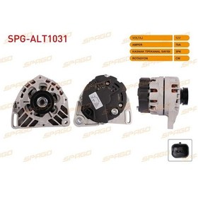 Resim Spago-spg-alt1031 - Alternator 12v/70a 3pk Alt875 Clıo Iı 1.2 