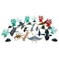 Resim Vardem SHD6602 30 Parça Okyanus Hayvanları Seti 