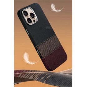 Resim HDD iPhone 16 Pro Max HBC-377 Kevlar Slim Magsafe Kılıf 