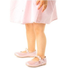 Resim Kiko Kids İncili Günlük Cırtlı Kız Çocuk Babet Ayakkabı 253-Pudra 001 