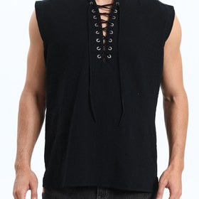 Resim Erkekler İçin Büyük Beden Geleneksel Çin Guayabera Gömleği - Kolsuz, Ayarlanabilir Bağcıklı ve Düğmeli Detaylı Yaka, Bahar Yaz Sonbahar için Nefes Alabilen Kumaş, Günlük & Resmi Giyim, Çok Yönlü Giysi, Dantel Detayı, Rahat Malzeme, Şık Erkekler, Yazlık Kıyafet, Klasik Tarz, Hafif Materyal, Yaz Gardıropu, BÜYÜK BEDEN 