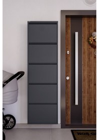 Resim Ceha 5'li Metal Ayakkabılık - Antrasit K.AYK-5 /AB7024 