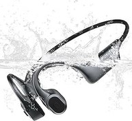 Resim Kemik İletimli Yüzme Kulaklıkları - IPX8 Yüzme için Su Geçirmez Kulaklıklar, Dahili MP3 Çalar 32G Bellek, Yüzme, Koşu, Sürüş, Yürüyüş, Bisiklet Sürme için Bluetooth 5.3 Kablosuz Açık Kulak 