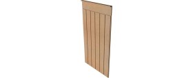 Resim Iskandınav Model( 54 x 102 cm )Dekoratif Duvar Paneli Boyanabilir Ahşap 6 mm Ham Mdf Duvar Paneli 
