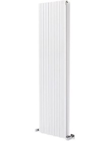 Resim 1500mm x 395mm Yüksek Isı Kapasiteli Dekoratif Amber Dikey Aluminyum Beyaz Radyatör 