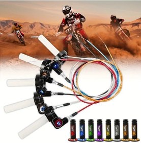 Resim Hightower Siyah 1200mm Kablo 22mm 7/8'' Dirt Bike Motocross Ergonomic Dizayn Dayanıklı Gaz Kumanda Kolu 
