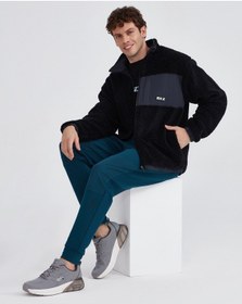 Resim Skechers M Outdoor Fleece Full Zip Sherpa Erkek Siyah Ceket S232294-001 Siyah 