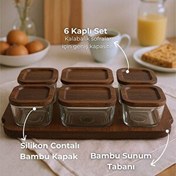 Resim Bambum Nero - Enzo - 13 Parça Cam Kahvaltı Seti 