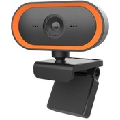 Resim 2K HD Geniş Açı Webcam 360° Rotasyon USB Mikrofonlu Webcam Turuncu 