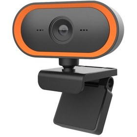 Resim 2K HD Geniş Açı Webcam 360° Rotasyon USB Mikrofonlu Webcam Turuncu 