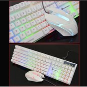 Resim Maiyame Kablolu Oyun Klavye Mouse Seti 104 Tuşlu Rgb Aydınlatmalı Hassas Nefes Efektli Fare Beyaz Diğer 