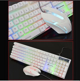 Resim Maiyame Kablolu Oyun Klavye Mouse Seti 104 Tuşlu Rgb Aydınlatmalı Hassas Nefes Efektli Fare Beyaz Diğer 