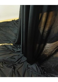 Resim Siyah Renkte Denye Jarse Kumaş En 150 Cm X Boy 300 Cm -10370 Siyah 