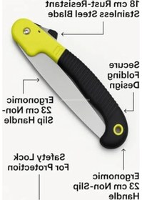Resim Katlanır Budama Testeresi, 18 Cm Paslanmaz Çelik Bıçak 