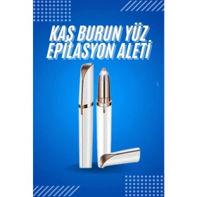 Resim Tüy Kıl Alma Kaş Bıyık Unisex Yüz Bakım Epilasyon Aleti Pilli Midastech 