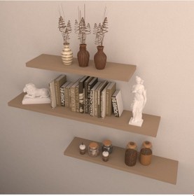 Resim Rafkestir 3 Lü Raf Set ( 100-75-65 ) Cappicino 