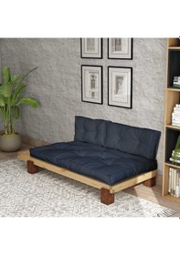 Resim Woodesk Arin Masif Natural-lacivert Renk Sedir Cpt8374-200 