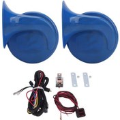 Resim 24v Su Geçirmez Korna Seti - Mavi, Araç/motosiklet İçin Huiliang 
