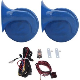 Resim 24v Su Geçirmez Korna Seti - Mavi, Araç/motosiklet İçin Huiliang 