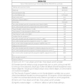 Resim Vestel Km 76301 7 kg Kurutma Makinesi 