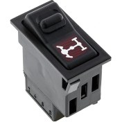 Resim Allestock Universal Diferansiyel Kilitleme Düğmesi Anahtarı 6 Pin Rocker Switch - Ampullü 12V 