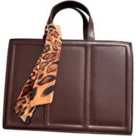 Resim Fularlı Model Lüks El ve Omuz Kadın Çanta 