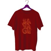 Resim Bluu Savage Sporcu T-Shirt Bisiklet Yaka 