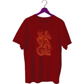 Resim Bluu Savage Sporcu T-Shirt Bisiklet Yaka 