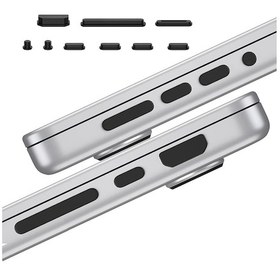 Resim Novstrap Apple Uyumlu MacBook Air Pro İle Giriş Portları İçin Toz Koruma Tıpası Seti 9 Adet 
