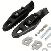 Resim Motion003 Honda Grom Msx125 2016 2020 Siyah Cnc 6061 Aluminyum Arka Ayaklık Pedal Destegi 