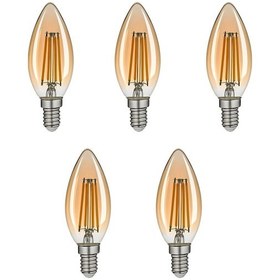 Resim Ba3 4w E14 Amber Led Ampul 300lm 2400k 