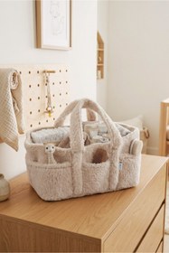 Resim Lucina Vera Anne Bebek Bakım Çantası Pelüş Düzenleyici Organizer Diaper Caddy 