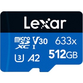 Resim Lexar High-Performance 512GB 100MB/S Okuma 70MB/S Yazma Microsd Kart 