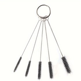 Resim 5 parça/set, Tütün Boruları için Naylon Temizleme Fırçası, Çok Fonksiyonlu ve Çok Boyutlu Temizleme Fırçası, Pipet Fırçası, Boru Temizleme Fırçası, Boşluk Fırçası, Temizlik Malzemeleri, Ev Aletleri, Noel Hediyeleri, Noel Malzemeleri, Noel Parti Malzemeleri 