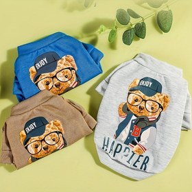 Resim Pet Köpek Giysileri Yaz İnce Bölüm Kazak Yaz Küçük Köpek Yavruları Dört Mevsim Anti-saç Dökülmesi Sum 