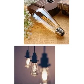 Resim Hakay 4W Dim Rustik LED Ampul, Sarı Işık 