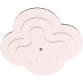 Resim Motifpiyer Lamba Tavan Göbeği Duz-3k-model-yonca-56cm-2-adet Beyaz 