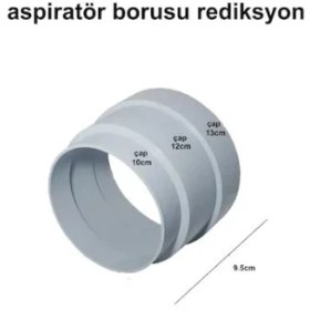 Resim Euromix Aspiratör Borusu Rediksiyonu Davlumbaz Borusu Düşürücü 