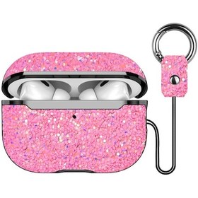 Resim Zengemtx Onegif Airpods 2 2.nesil Bright Simli Airpods Kapak - Pembe 