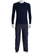 Resim Thedon Lacivert Ribana Erkek Pijama Takımı 